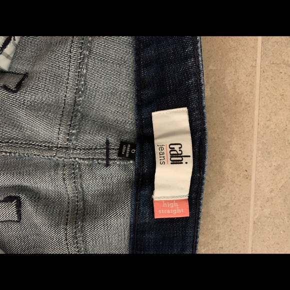 EUC Cabi jeans with dark side stripe & weathering - Picture 3 of 6